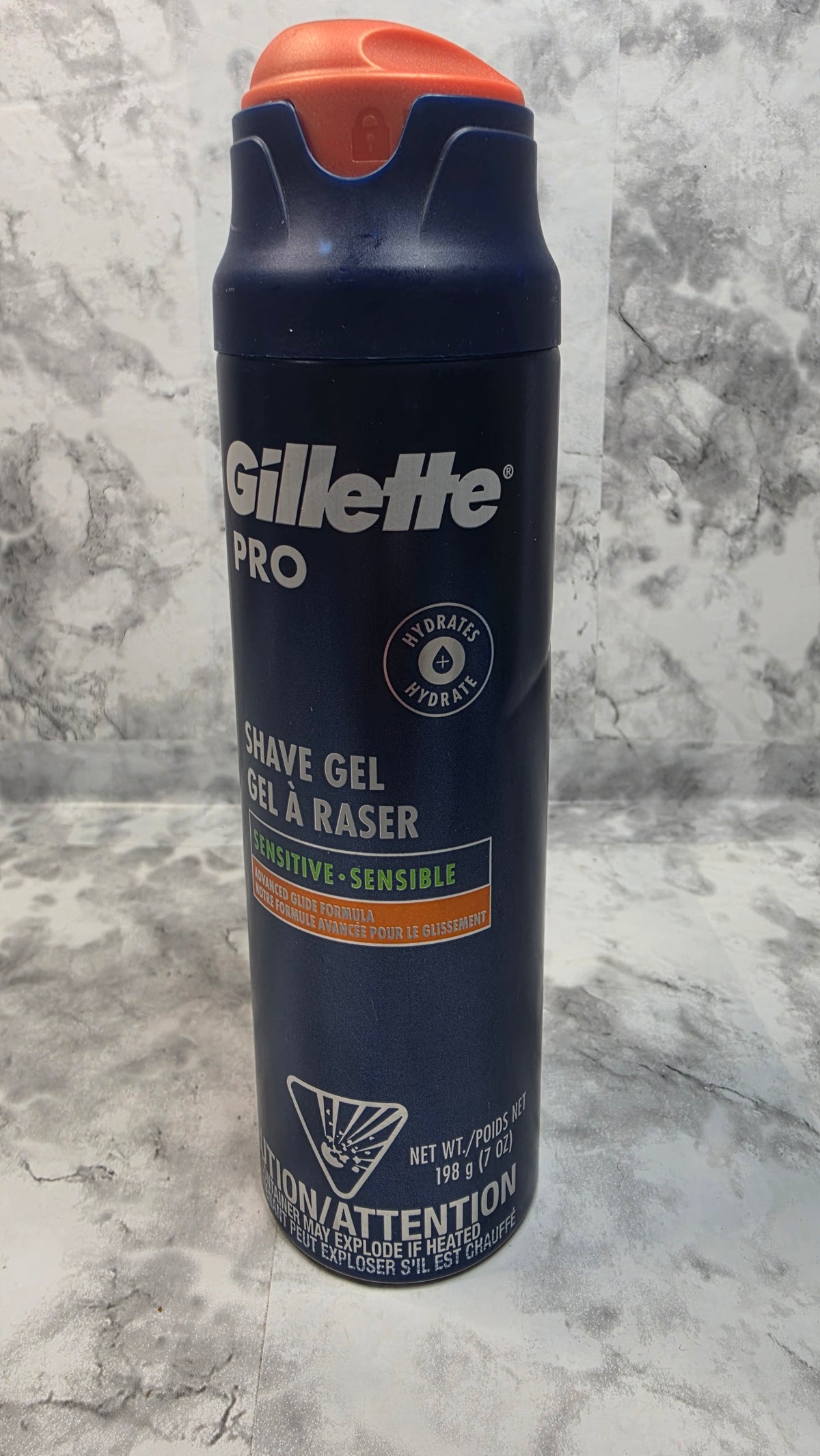 Gillette PRO Sensitive Shave Gel 7 oz (198 g), New