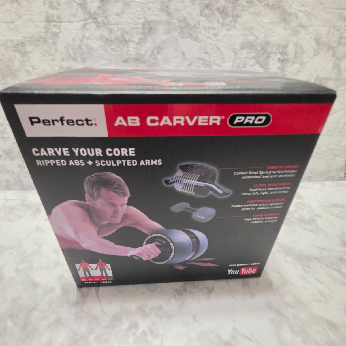 Actual Perfect Fitness Ab Carver Pro retail box, front