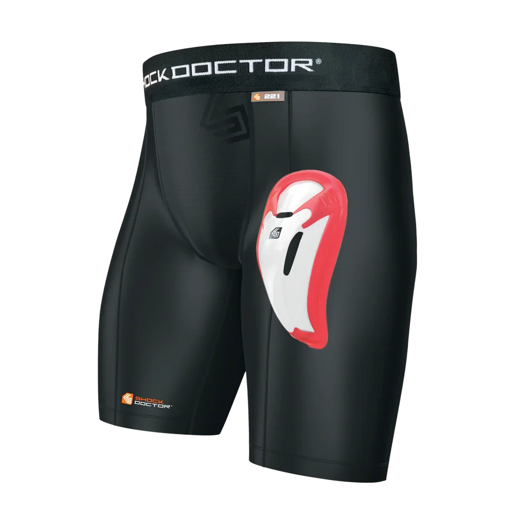 Shock Doctor Core Compression Short with BioFlex Cup - Boys M Pink