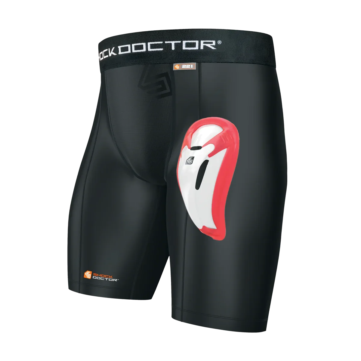 Shock Doctor Core Compression Short with BioFlex Cup - Boys M Pink