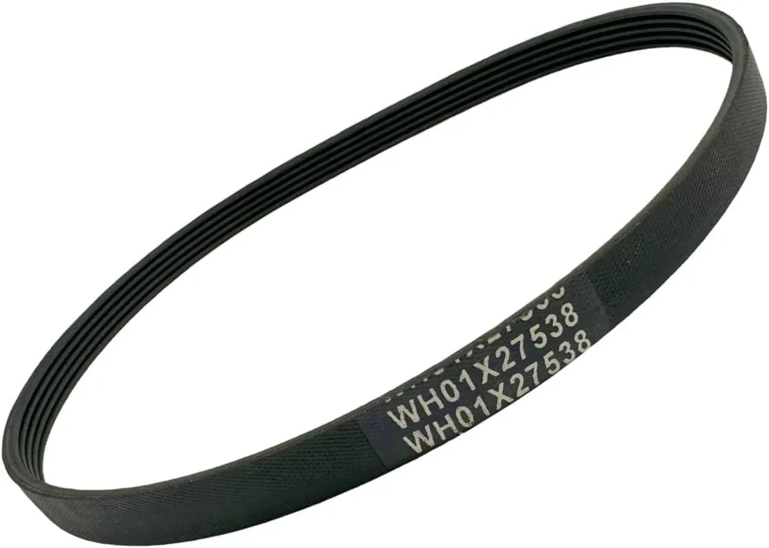 Black belt with text on a white background