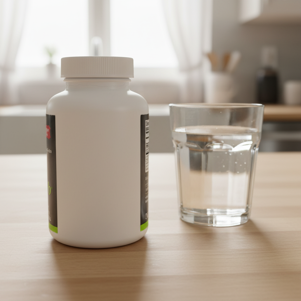 60-count bottle on a kitchen counter