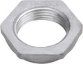 Metal hex nut with 'LOOSE' text on a white background