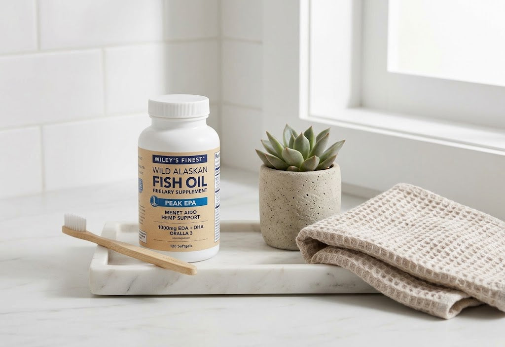 Wiley's Finest Peak EPA Wild Alaskan Fish Oil – 750 mg EPA + 250 mg DHA Per Softgel, 120 Softgels (120 Servings)