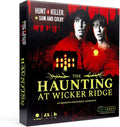 Mystery game box of Hunt A Killer: The Haunting at Wicker Ridge featuring eerie artwork and game components.