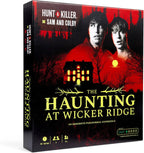 Mystery game box of Hunt A Killer: The Haunting at Wicker Ridge featuring eerie artwork and game components.