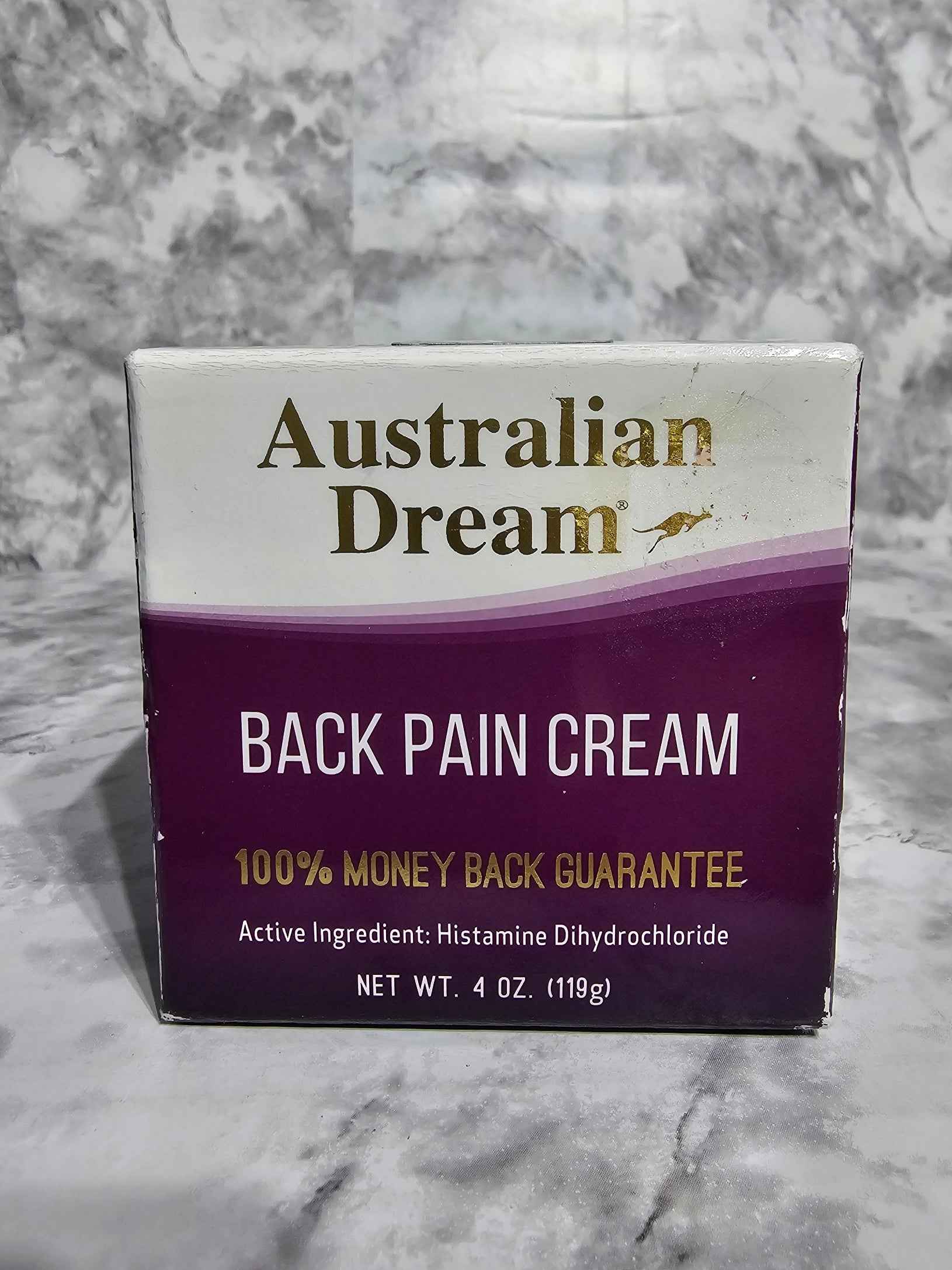 Australian Dream Back Pain Cream — 4 oz Topical Analgesic