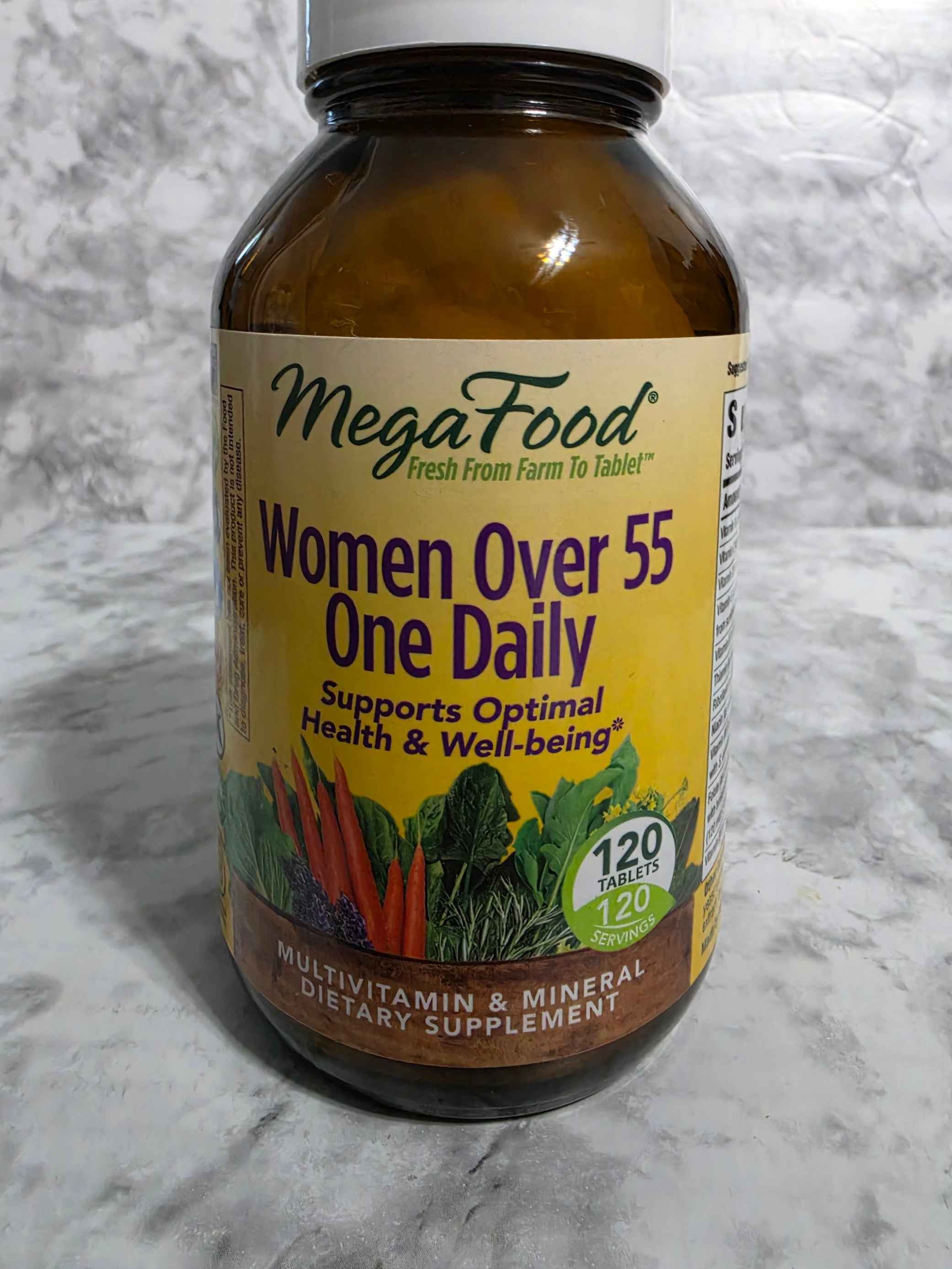 MegaFood Women Over 55 One Daily Multivitamin, 120 Tablets