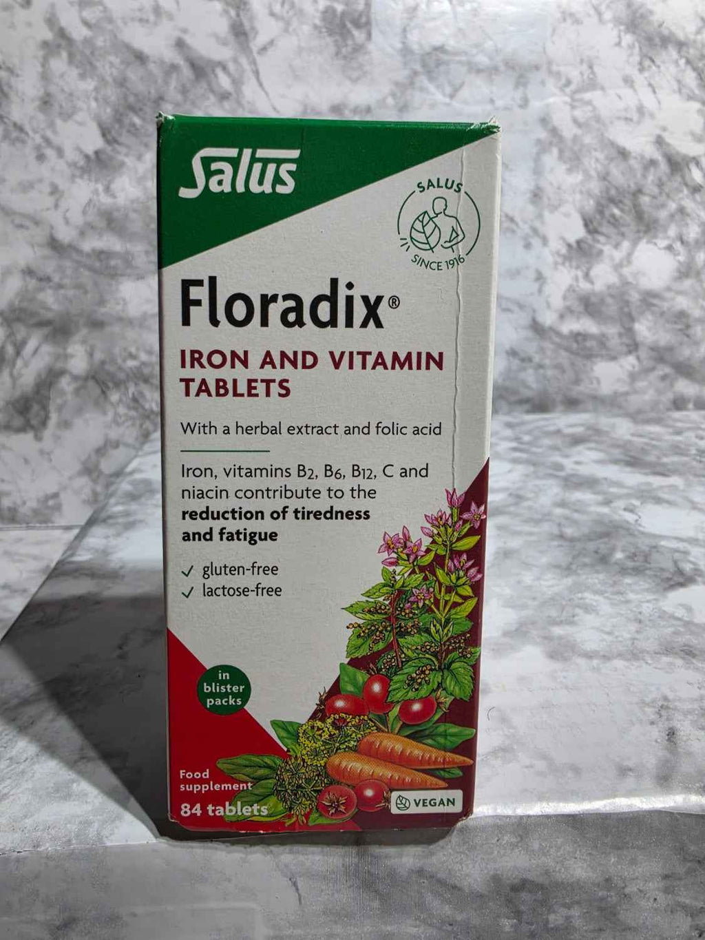 Salus Floradix Iron and Vitamin Tablets – 84ct