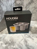 Houdini by Rabbit four-cavity shot glass ice tray in its original retail box
