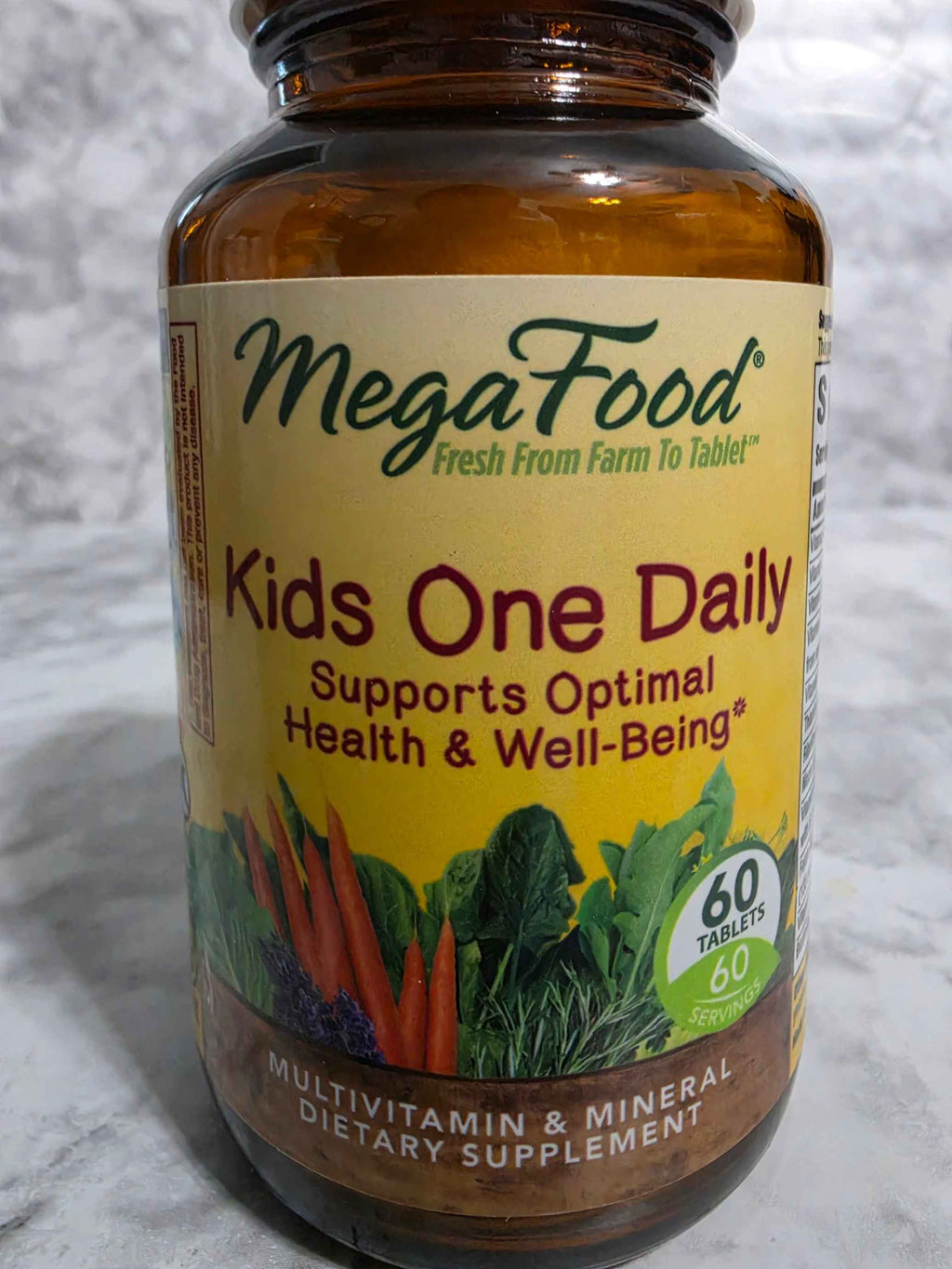 MegaFood Kids One Daily Multivitamin & Mineral Tablets – 60ct