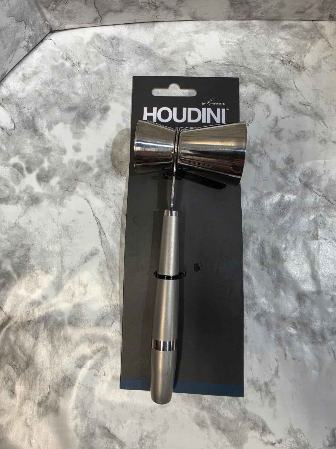 Houdini Double Jigger by Rabbit - Stainless Steel Cocktail Measure