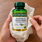 Unwrapping a Nature’s Bounty Ashwagandha bottle