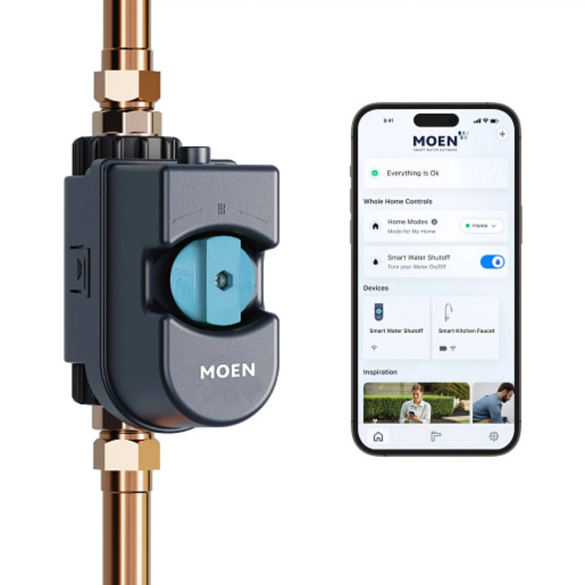 Moen Flo Smart Water Monitor & Shutoff Valve, 3/4 in – New
