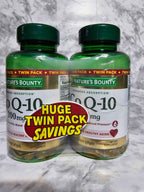 Actual photo of Nature's Bounty CoQ-10 200mg twin pack 80 softgels front