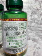 Actual photo of Nature's Bounty CoQ-10 200mg twin pack 80 softgels back