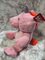 Russ Jazwares 17" Pink Unicorn Plush Toy w/ Adoption Certificate