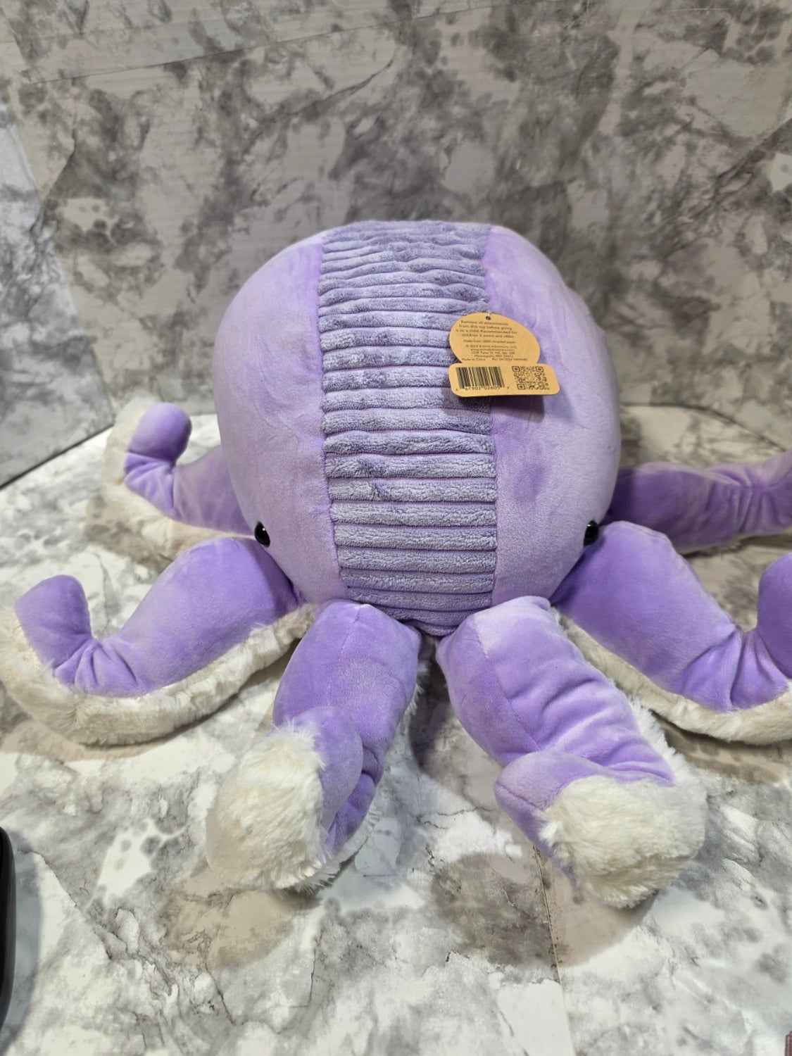 Animal Adventure Purple Octopus Plush Toy w/ Adoption Certificate
