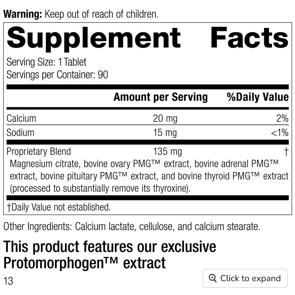 Standard Process Symplex F female health supplement bottle with 90 tablets, dietary supplement for women's wellness.