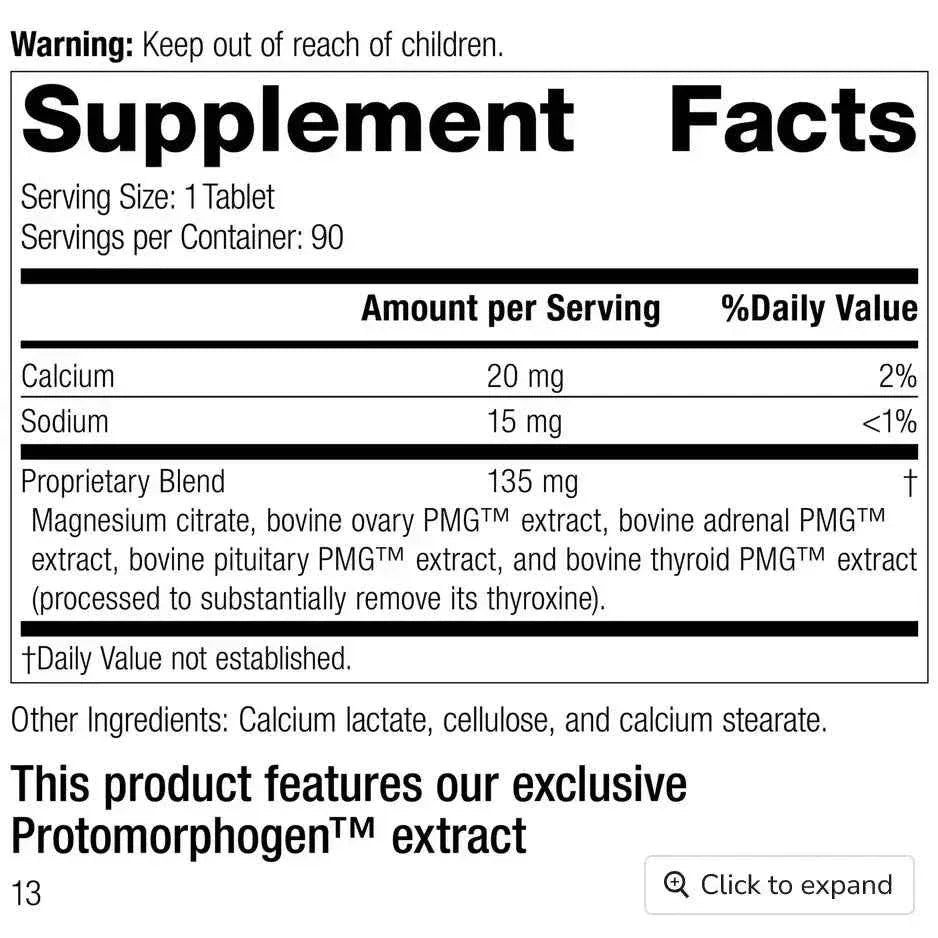 Standard Process Symplex F Female Health Supplement 90 Tabs