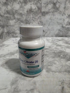 Supplement bottle labeled 'Cologyn' on a marble surface
