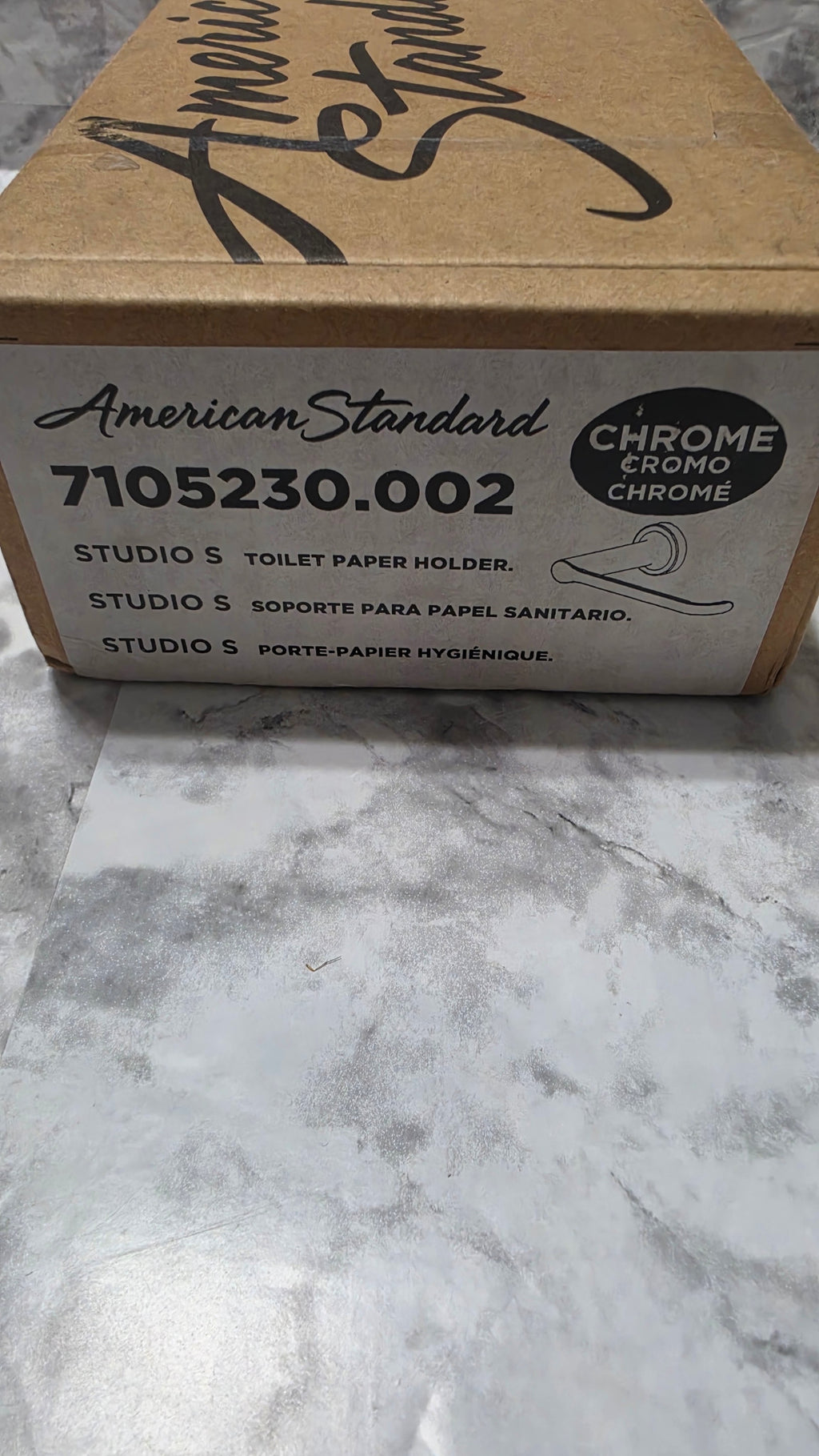 Actual American Standard Studio S 7105230.002 chrome toilet paper holder box