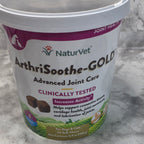 Actual NaturVet ArthriSoothe-GOLD Advanced Joint Care 70 soft chews container