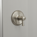 AI-generated lifestyle/context image of Moen Belfield UT4301BN M-CORE transfer valve trim kit in Brushed Nickel