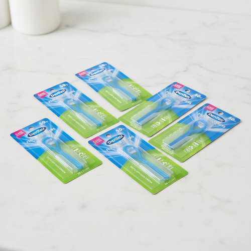 Bathroom-counter flat lay