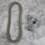 Belt beside pulley assembly
