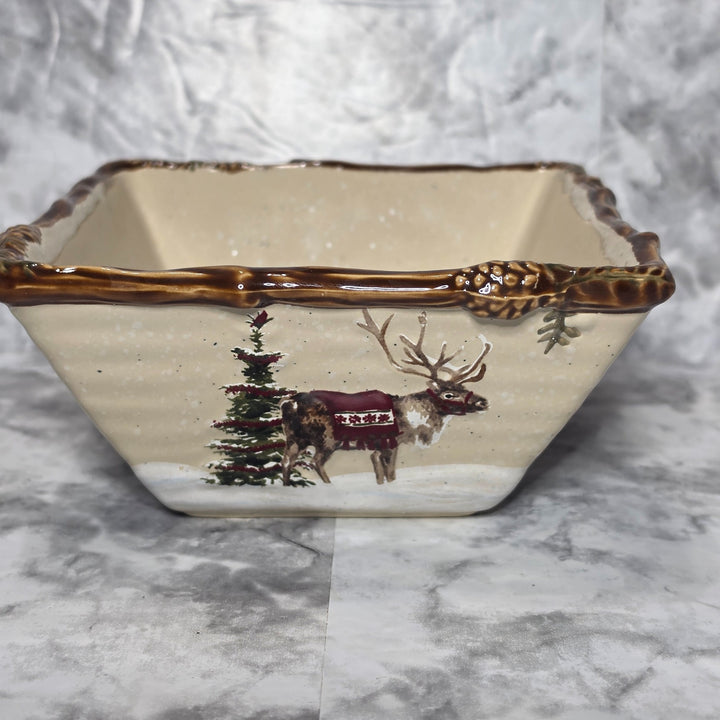 St. Nicholas Square Snow Valley Soup & Cereal Bowl, 6 Inch, 12SV1104