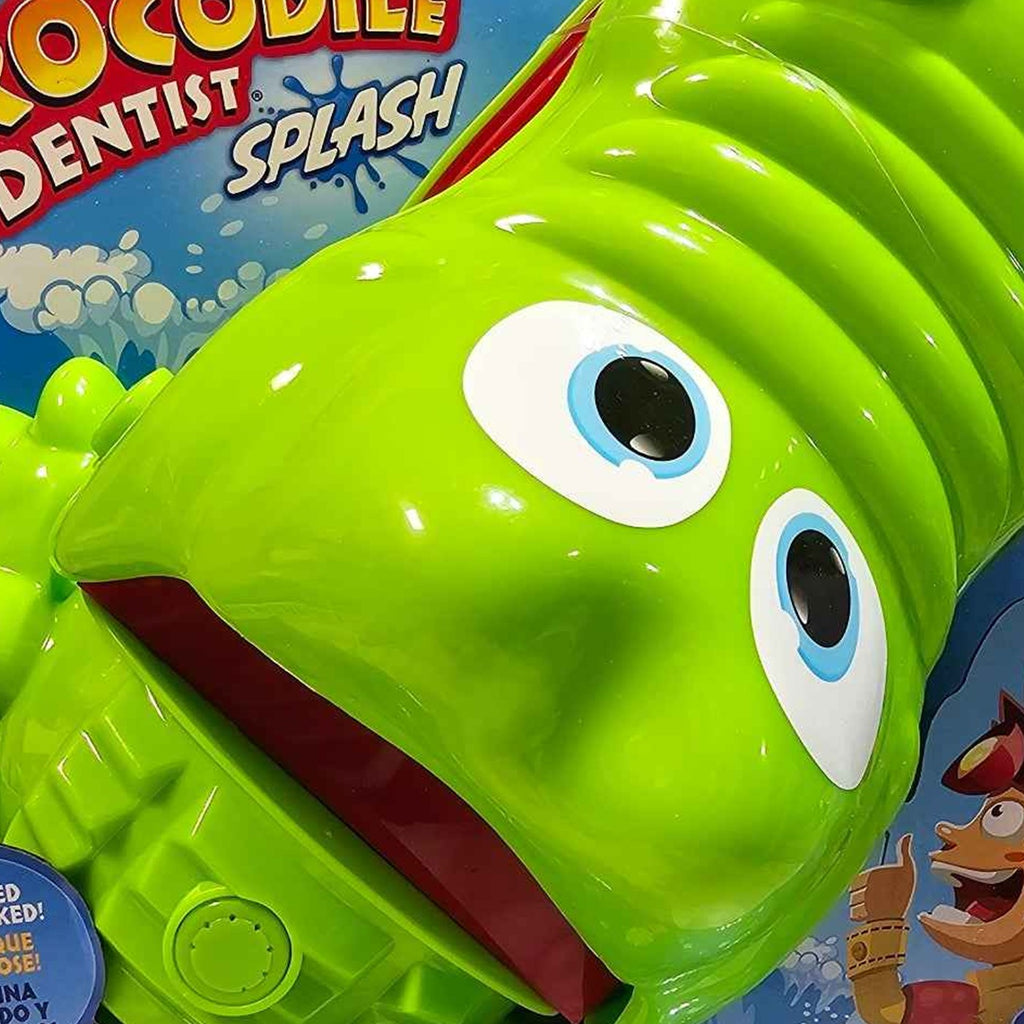 Actual photo detail of Crocodile Dentist Splash outdoor water game box front