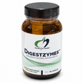 AI-edited studio image of Designs for Health Digestzymes 60-capsule sealed bottle