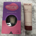 Actual DivaCup Model 1 boxed menstrual cup and DIVA Wash 118 mL cleanser sold together