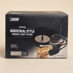 Feit Electric vintage industrial pendant light fixture retail box styled product image