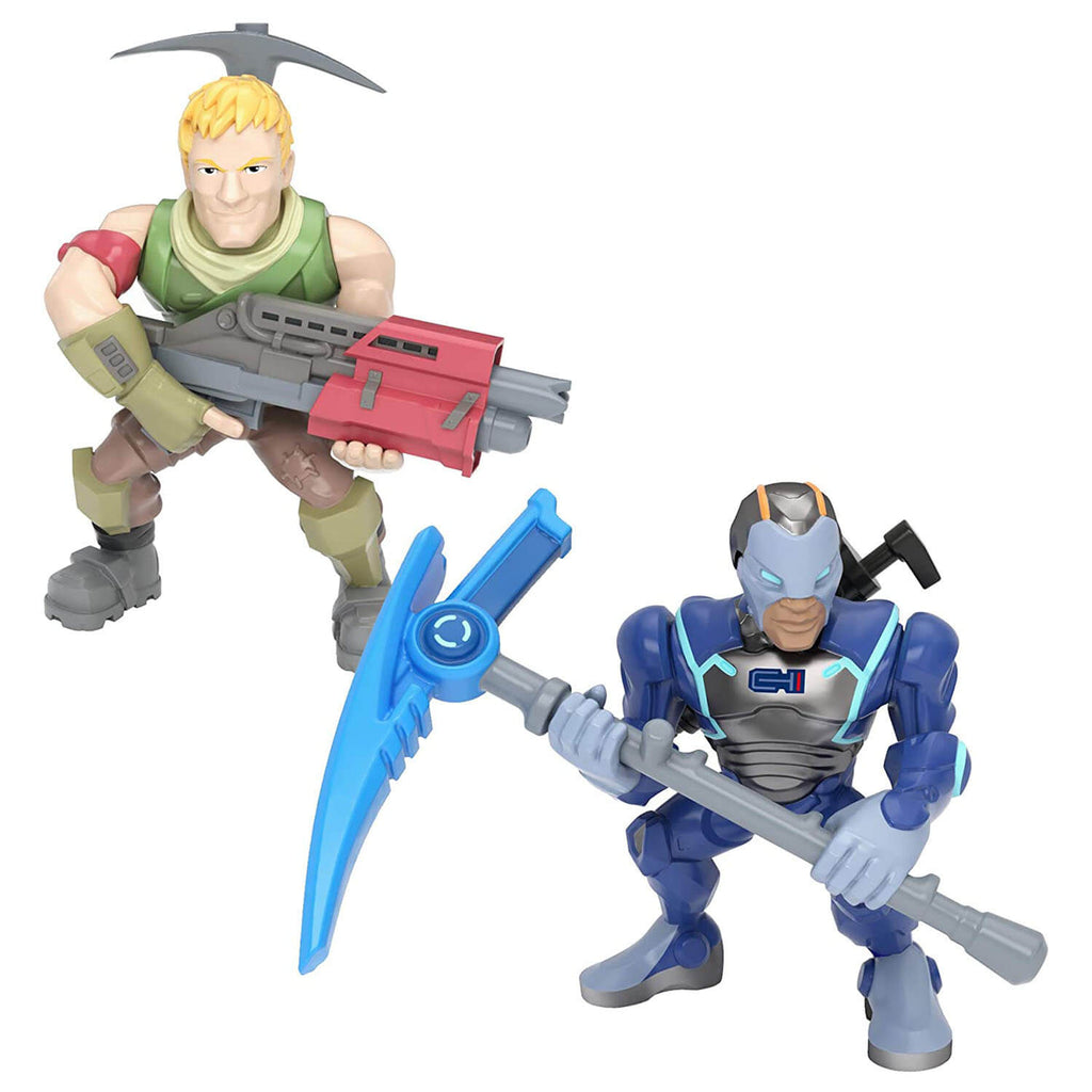 Sergeant Jonesy and Carbide mini figures shown with their included toy accessories.