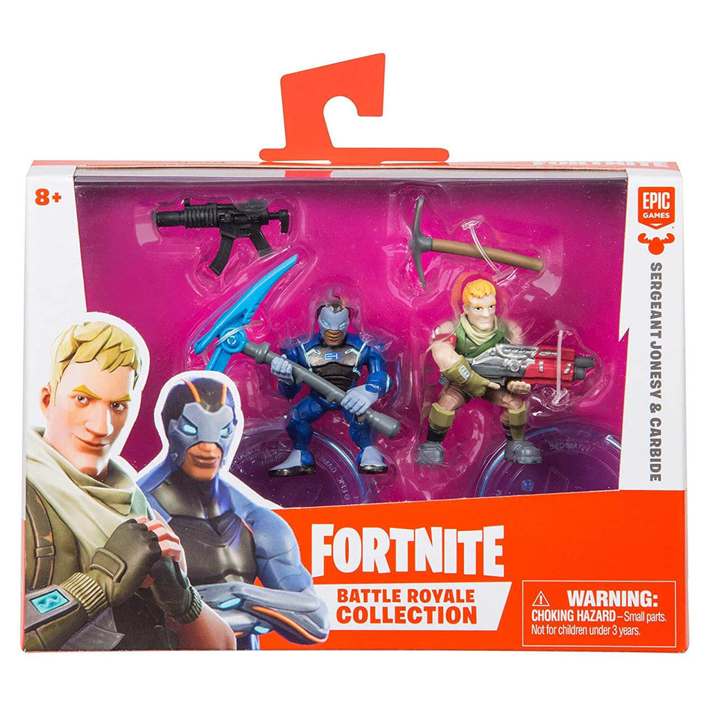 Fortnite Battle Royale Collection Sergeant Jonesy and Carbide 2-pack in its retail package.