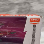 Actual stocked product photo detail of Fortnite Sergeant Jonesy and Carbide 2-pack age and brand markings.