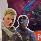 Actual stocked product photo detail of Fortnite Sergeant Jonesy and Carbide character artwork.