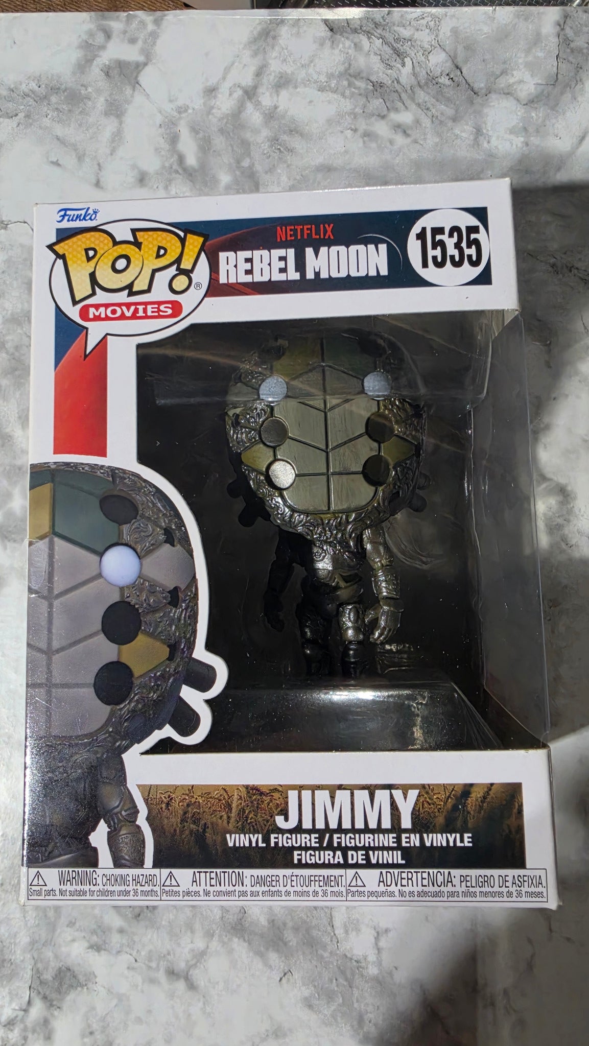 Funko Pop! Rebel Moon Jimmy #1535 in the original window box.