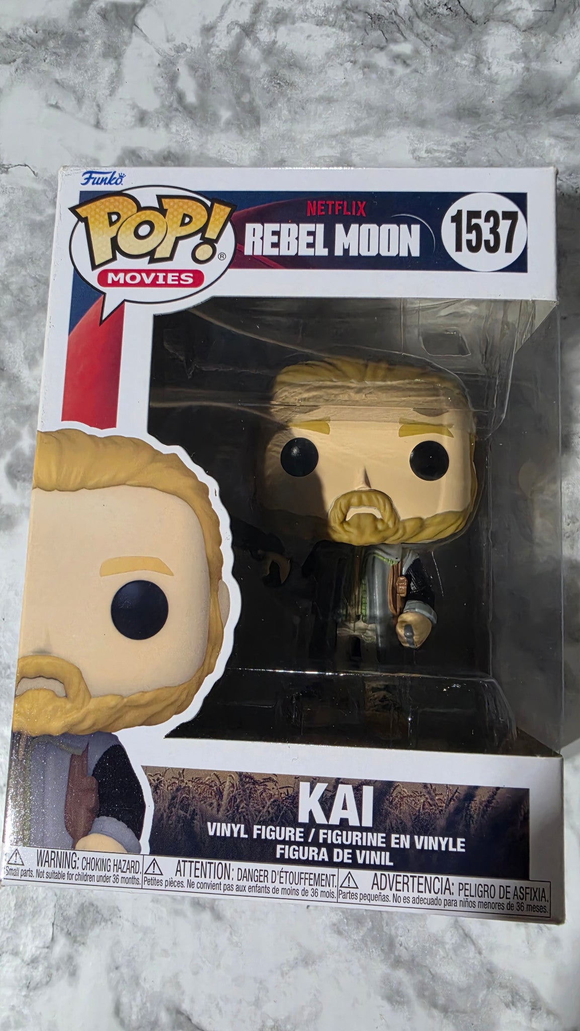 Funko Pop! Rebel Moon Kai #1537 in the original window box.
