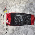 G-Form Pro-S Compact Shin Guards XL black with red carry sleeve and package front