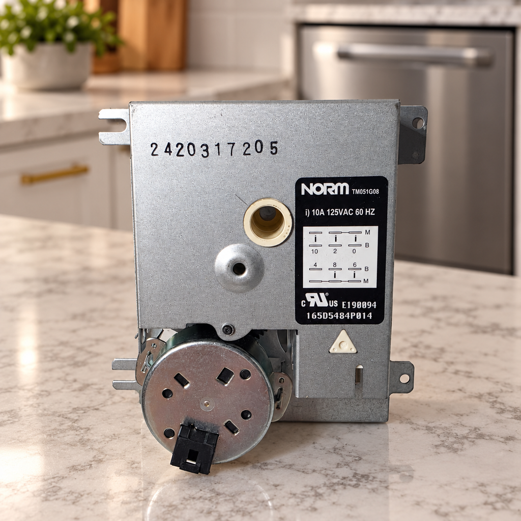 GE WD21X10474 dishwasher timer in kitchen lifestyle setting, disconnected