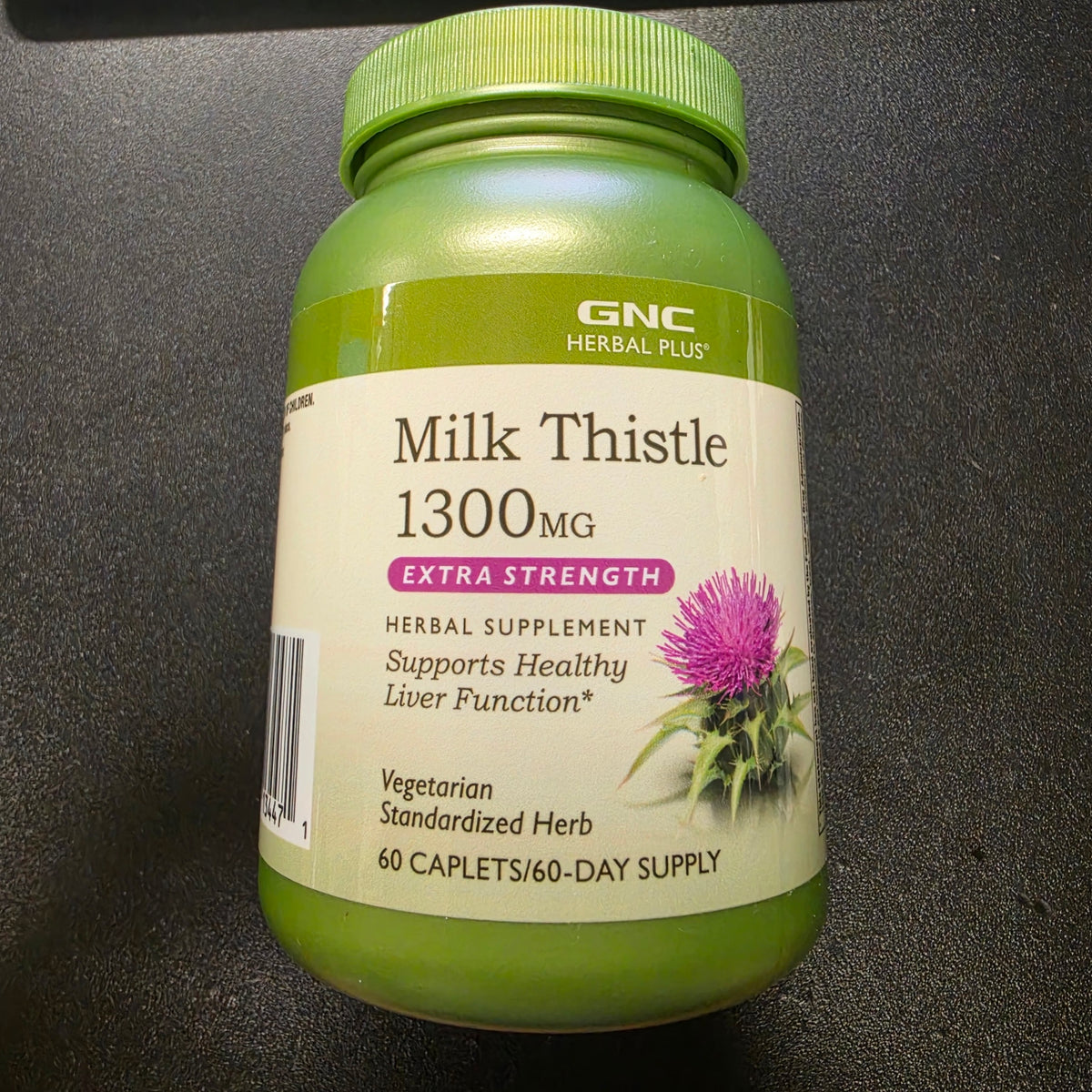 GNC Herbal Plus Milk Thistle 1300 mg Extra Strength 60 caplets actual More4less Outlet inventory