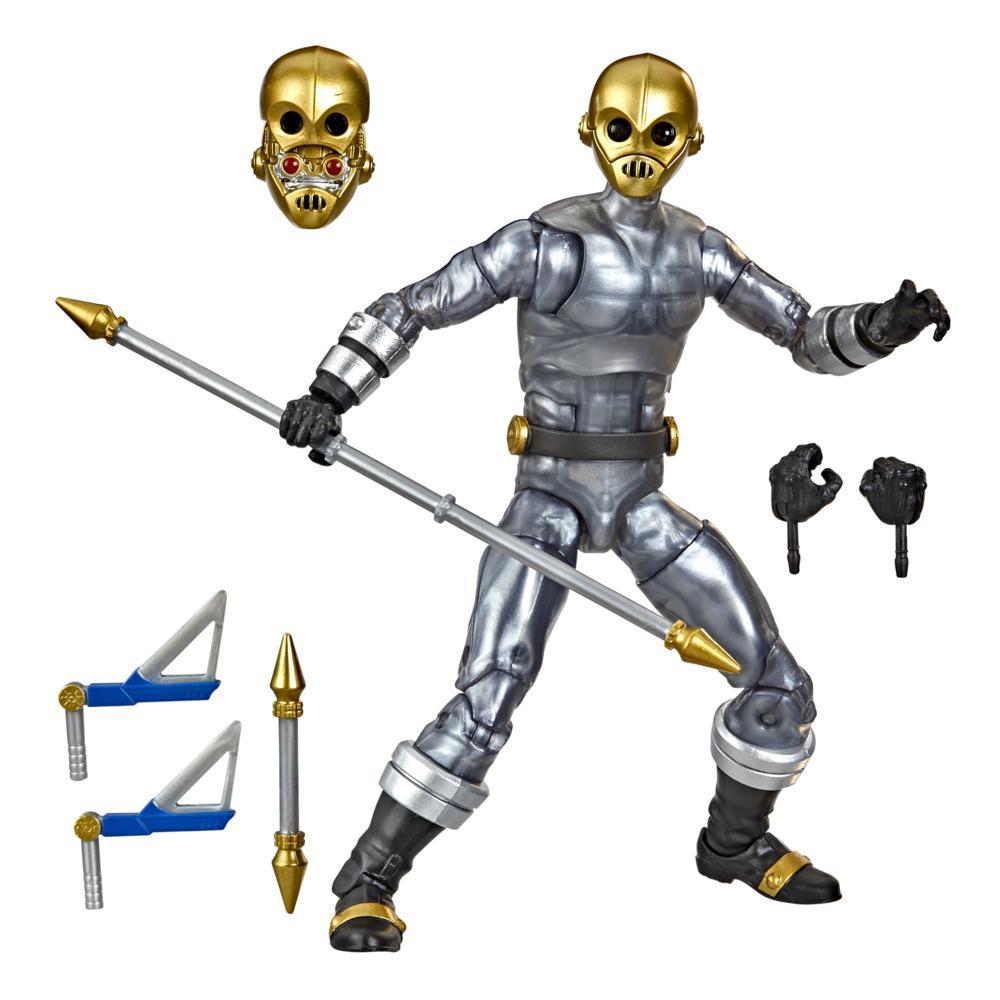Zeo Cog figure with alternate head, extra hands, extended and short staffs, and two Zeo II Power Tonfas