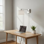 Globe Electric Anderson Wall Sconce mounted in home office above desk