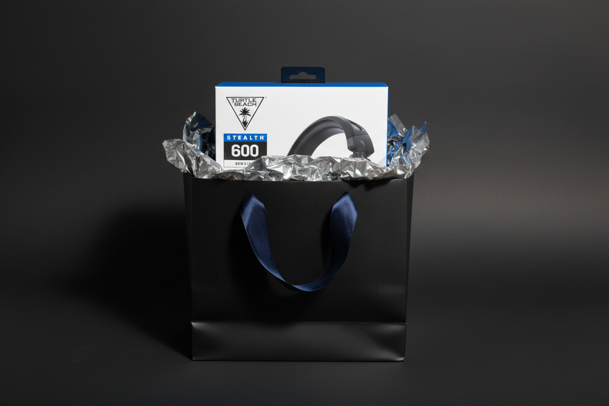 Turtle Beach Stealth 600 Gen 2 USB wireless gaming headset retail box as premium gaming gift in gift bag with ribbon – More4less Outlet