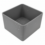 Close-up detail of Kaytee grey waterproof liner material texture showing raised side walls and waterproof surface