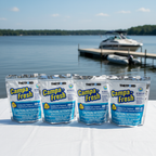 Thetford Campa Fresh Ocean Breeze 4-pack at lake boat dock - RV and marine holding tank treatment - More4less Outlet
