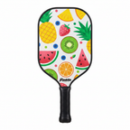 Franklin Sports junior pickleball paddle MaxGrit fiberglass textured surface fruit design close-up white background - More4less Outlet